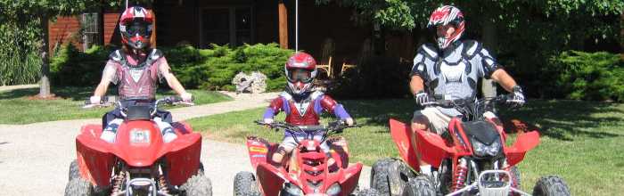 ATV trail riding